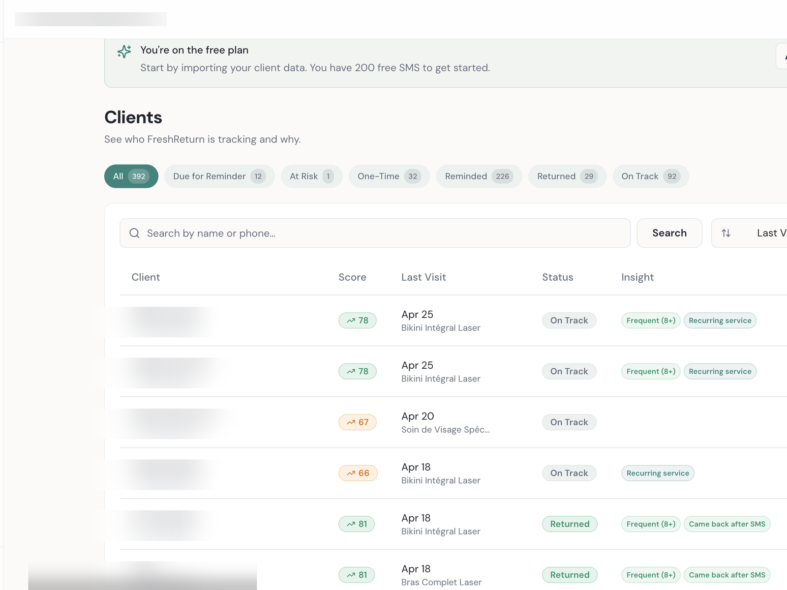Client Insights & Scoring