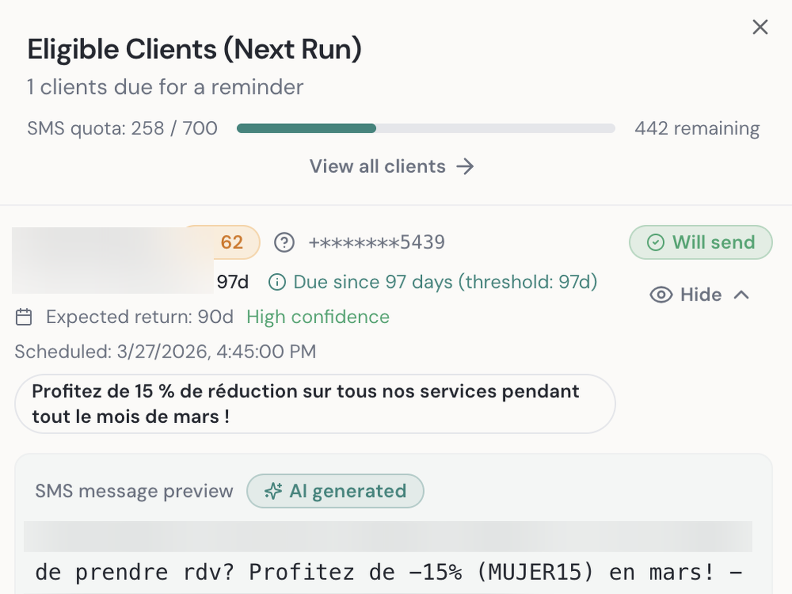 AI-Powered SMS Previews